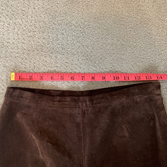 Vintage Genuine Suede Stitch Detail Pants - Picture 11 of 15